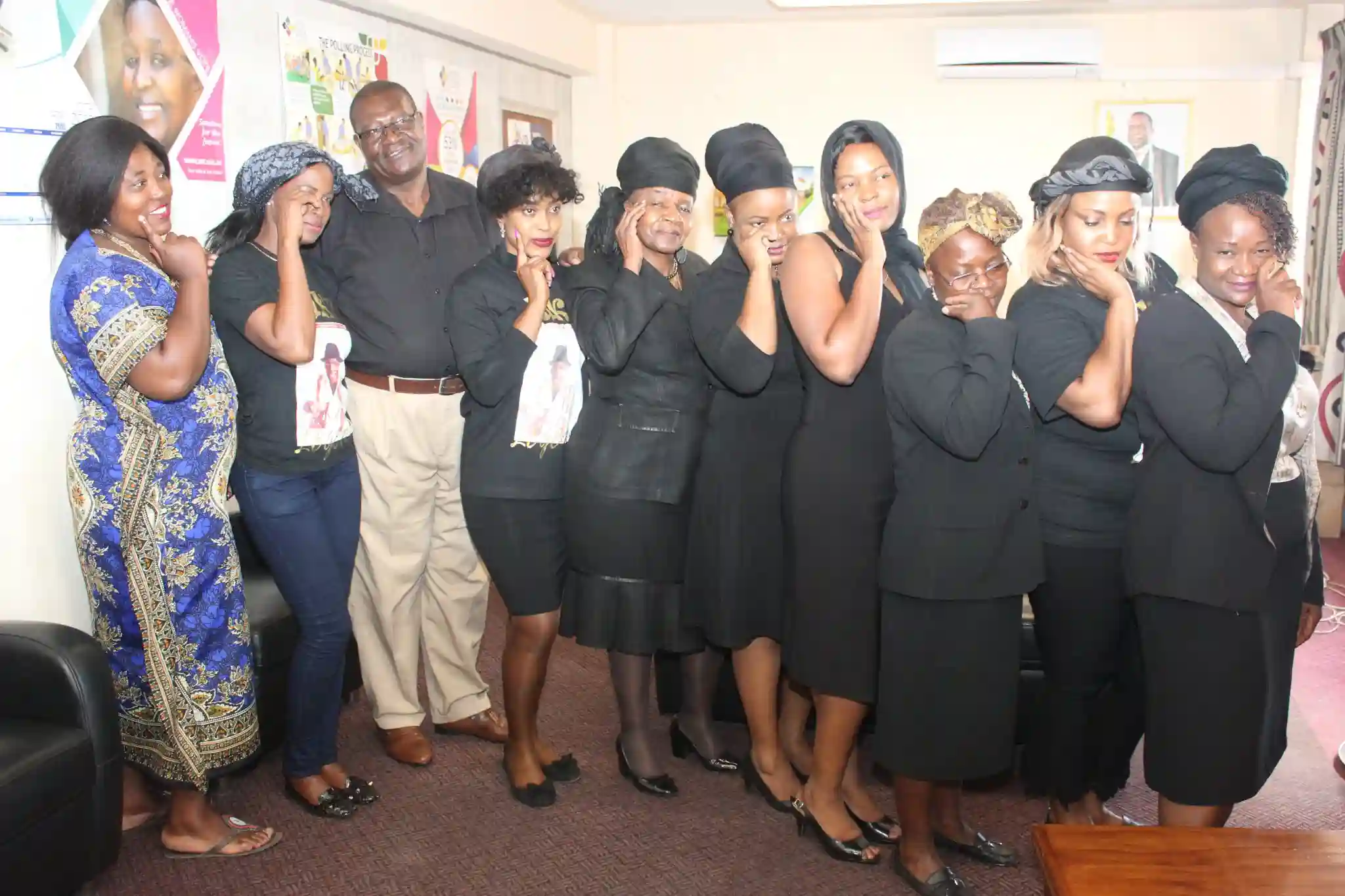 PICTURES: ZEC Commissioners Mourn Late Music Legend Oliver Mtukudzi