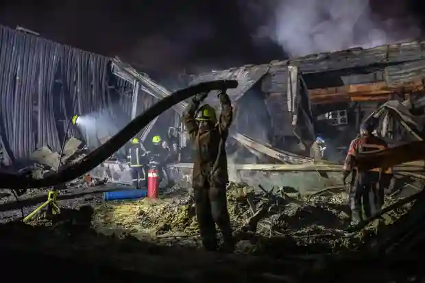 Russia Says Ukrainian Shopping Mall Fire Was Caused By Exploding Western Weapons