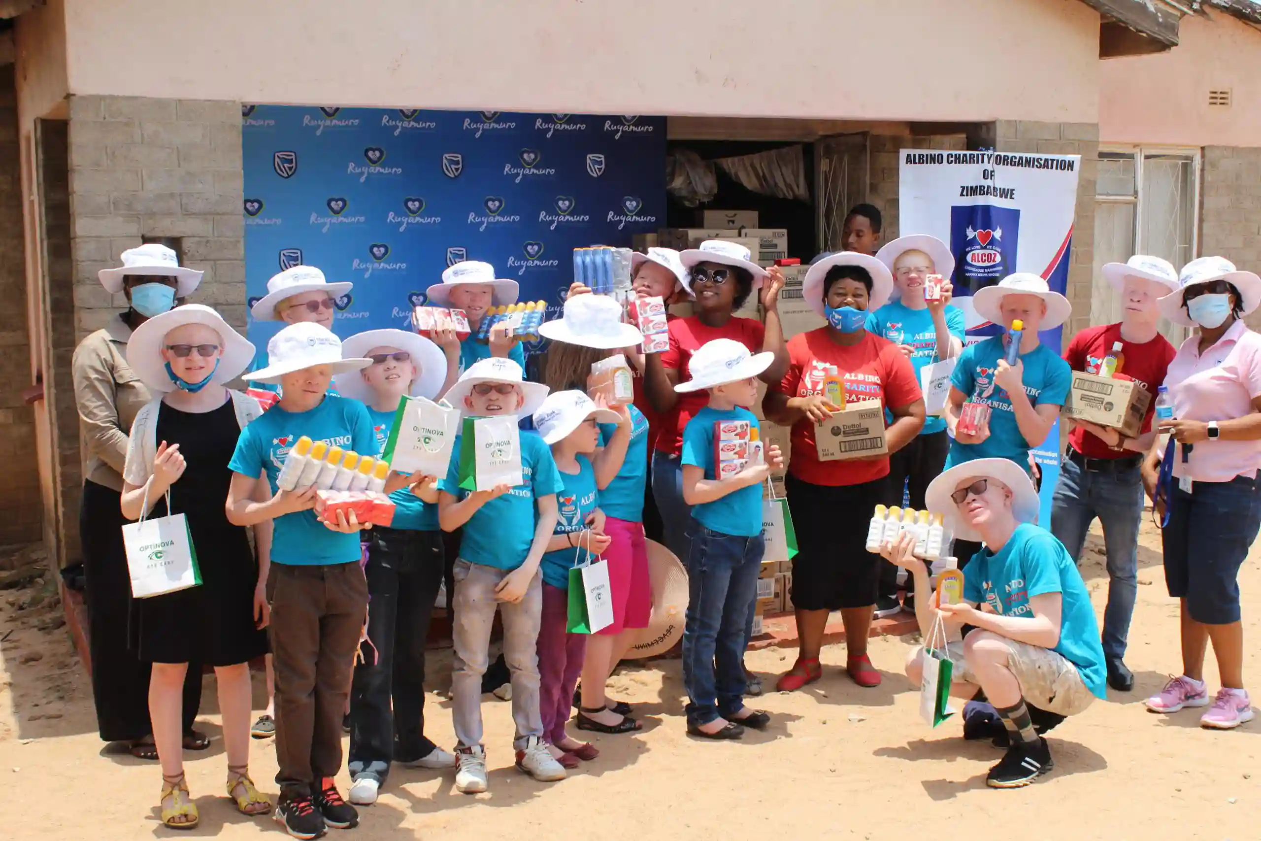 Stanbic Donates US$34k Worth Of Sun Protection Products For People Living With Albinism