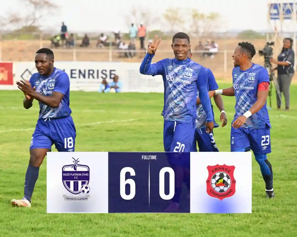 Takunda Benhura Scores 4 Goals As Ngezi Platinum Stars Crush Hwange 6-0