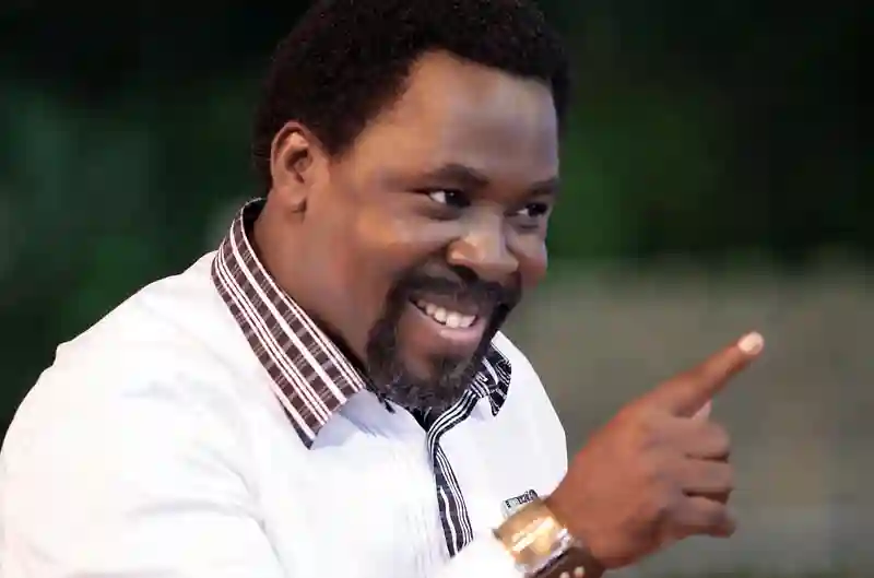 TB Joshua In Zim For Mnangagwa Private Visit, Expected To Leave Today