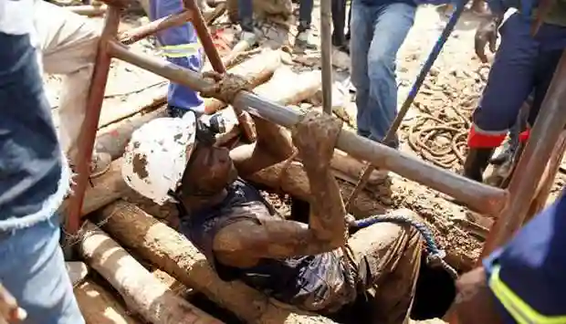 Traditional Leaders Conduct Rituals At Battlefields Mine Disaster Site