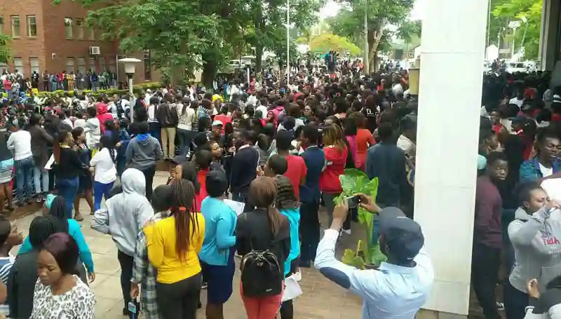 University Of Zimbabwe Students Go on Strike, Refuse To Write Exams Until Mugabe Steps Down