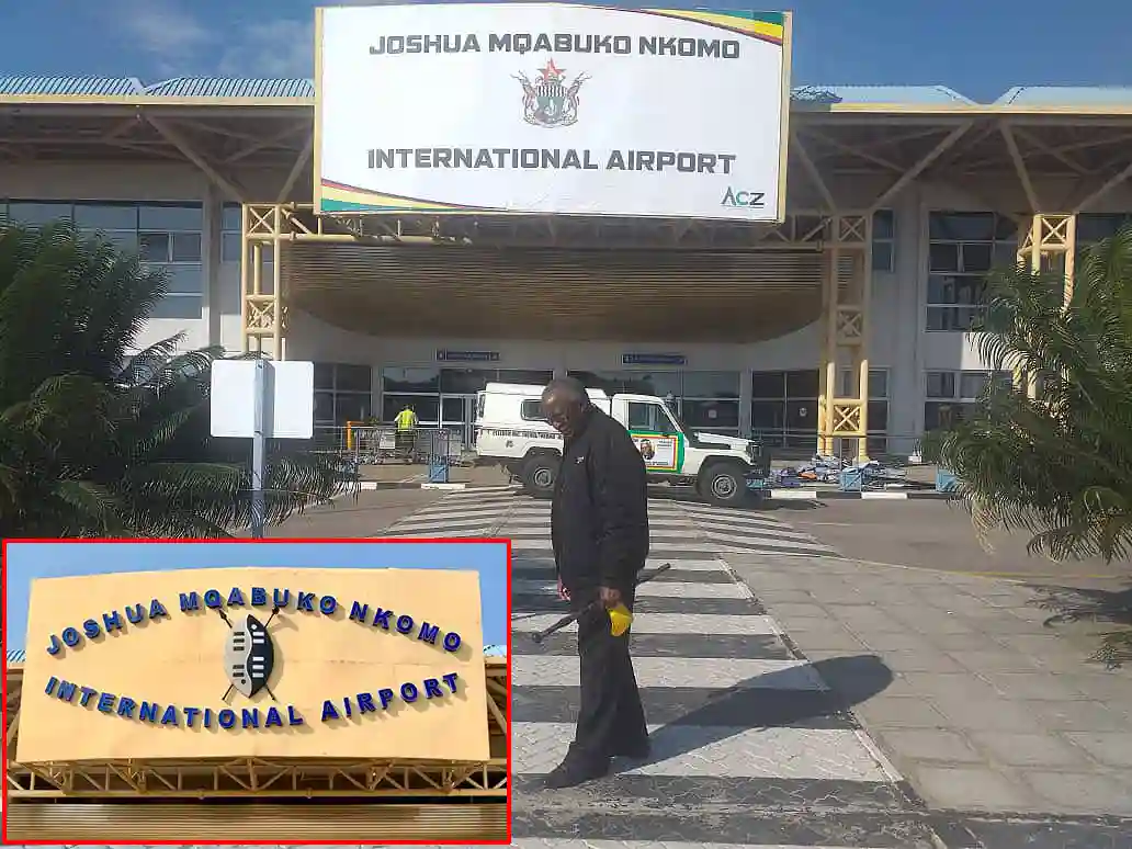 Uproar Over Removal Of Nguni Shield Outside Joshua Mqabuko Nkomo International Airport