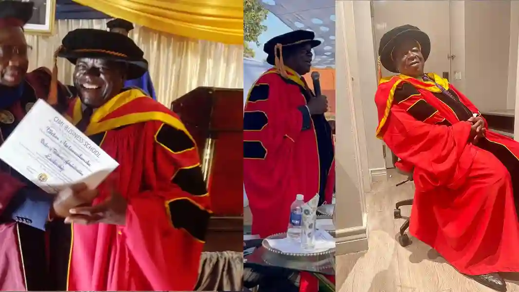 Victor Matemadanda Graduates With A Business Administration Doctoral Degree