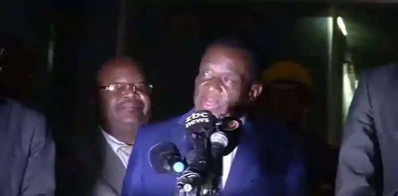 Video: Incoming President Emmerson Mnangagwa's First Speech On His Return