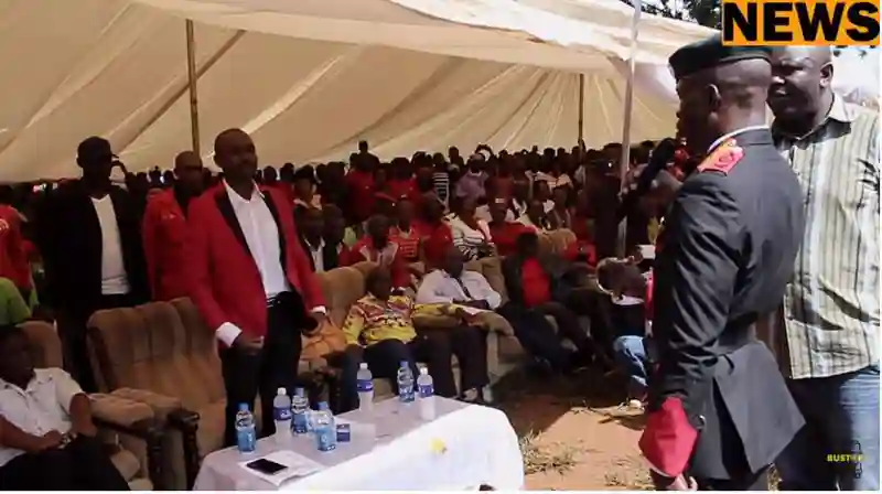 Video: MDC-T's Vanguard Salutes Party Leader Nelson Chamisa At Chinhoyi Rally