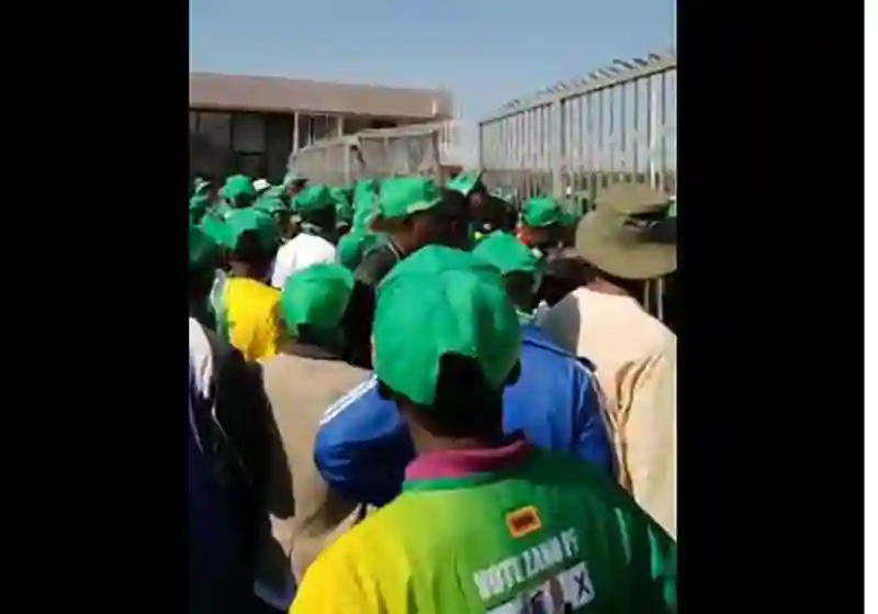 Video: People Blocked From Leaving Zanu-PF's Final Rally After Walking Out Before Mnangagwa Finished Speaking
