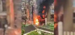 WATCH: Explosion At An Engen Fuel Refinery In South Africa