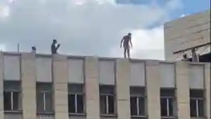 WATCH: Man Jumps Off Harare Building