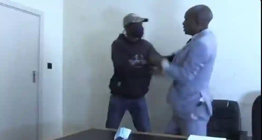 WATCH: MDC-T Activists Assault Colleague At A Press Conference