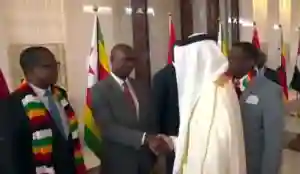 WATCH: President Mnangagwa Arrives In Abu Dhabi Accompanied By Military Commander