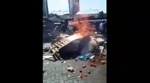 WATCH: South Africans Destroy Foreign Vendors' Stalls