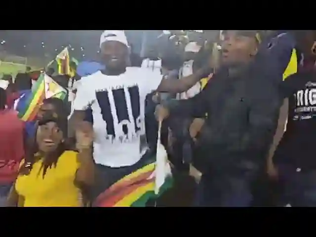 WATCH: Zimbabwe Fans Deride President Mnangagwa During Zim Comoros Match In Durban