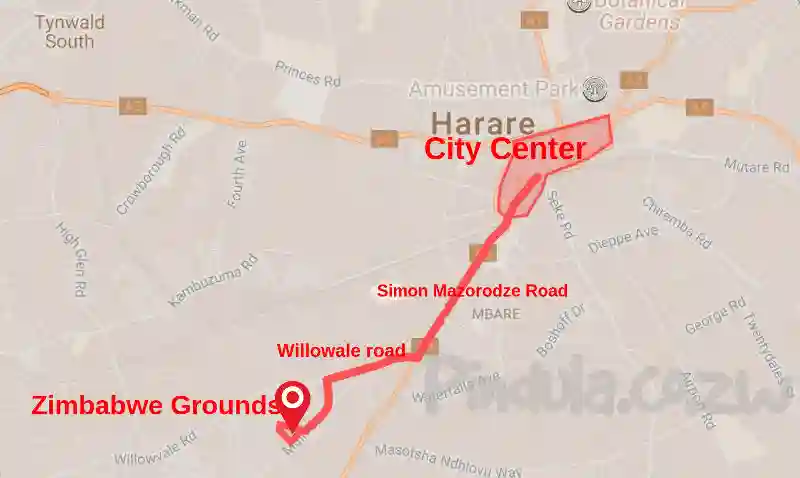 Where is Zimbabwe Grounds? Here's how to get there (quick easy map)