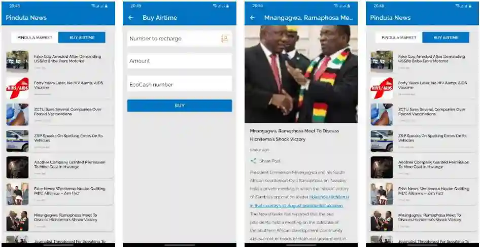 You Can Now Download The Pindula App That Can Be Used Without Data