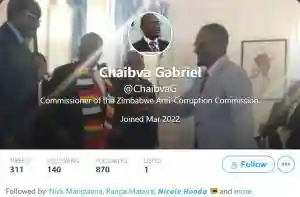ZACC Commissioner Chaibva Disowns Twitter Account After 