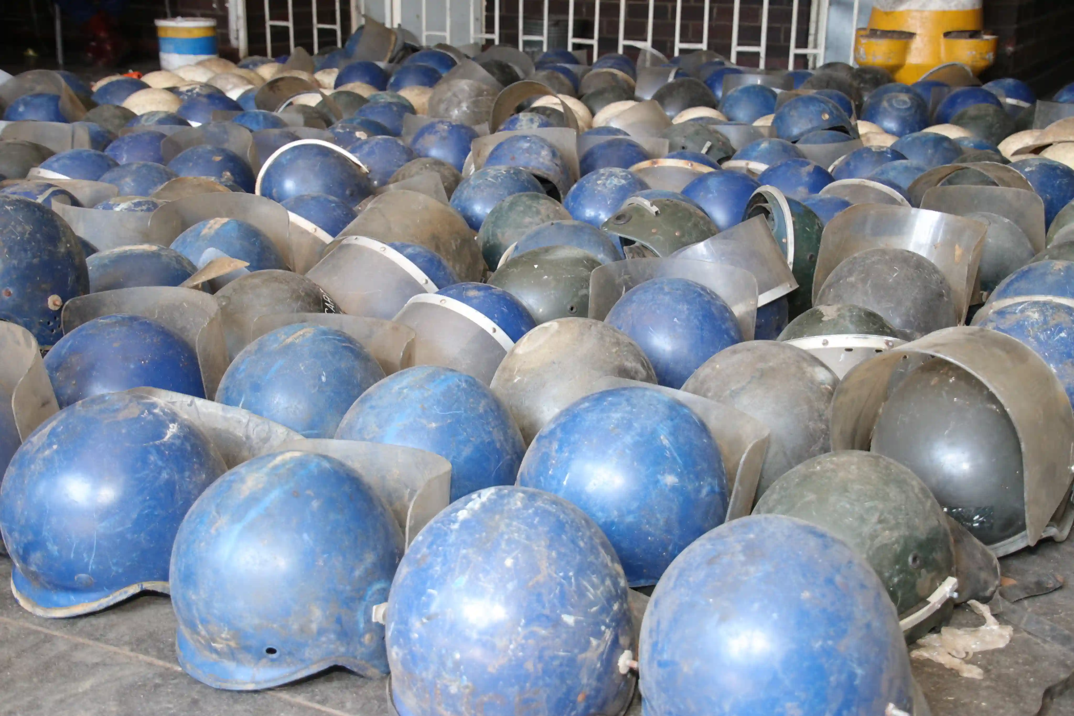 ZRP Claim One Of The Helmets Discovered Near MT House Belonged To A Police Officer Who Was Stoned To Death In 2016